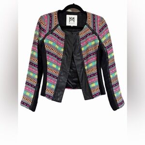 Milly Women's Vibrant Striped Blazer - Size 2